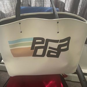 Prada Canapa Bianco large tote